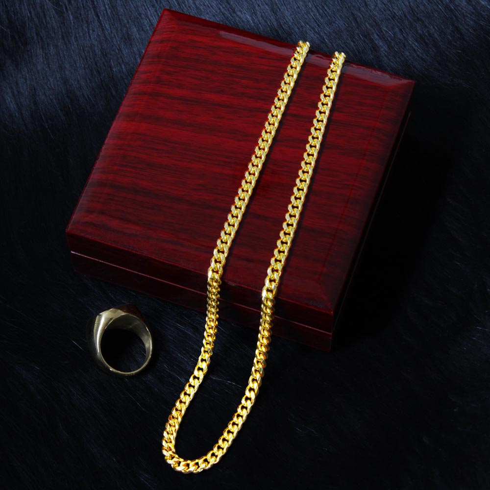 To My Badass Man - Cuban Link Chain
