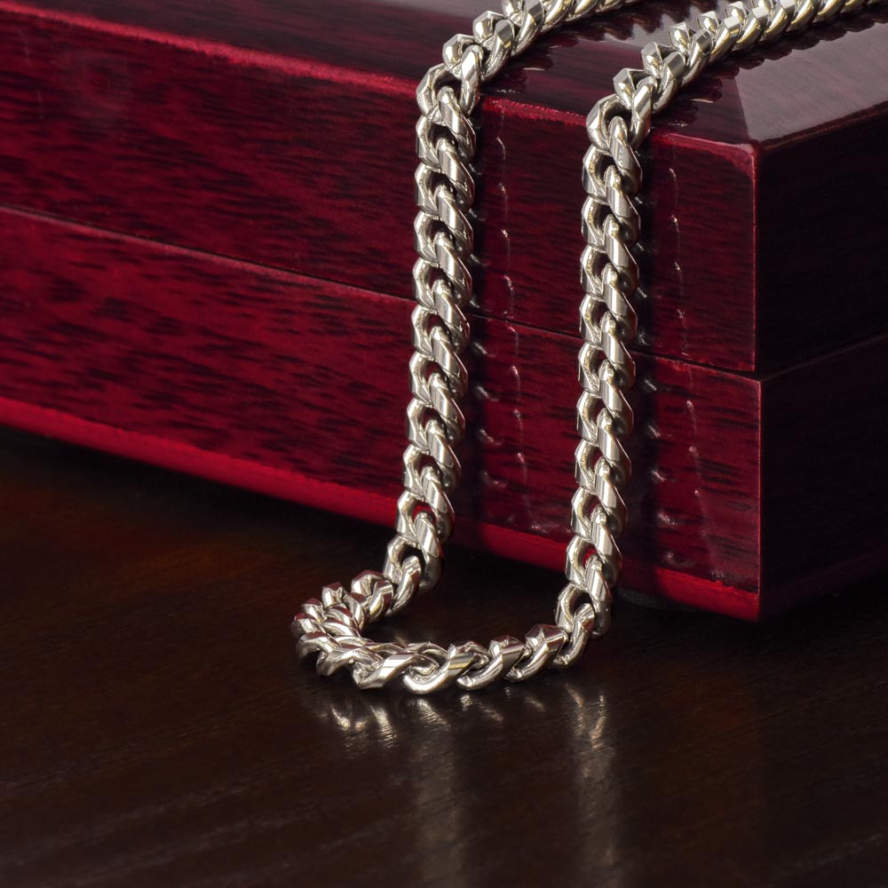 To My Badass Man - Cuban Link Chain