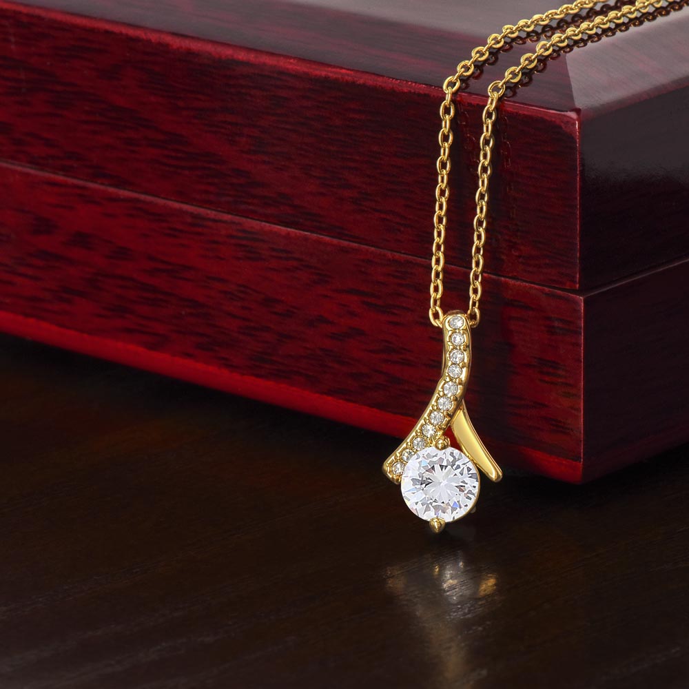 The "Radiant Grace  Necklace – Available in 14k White Gold & 18k Yellow Gold