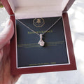 The "Radiant Grace  Necklace – Available in 14k White Gold & 18k Yellow Gold