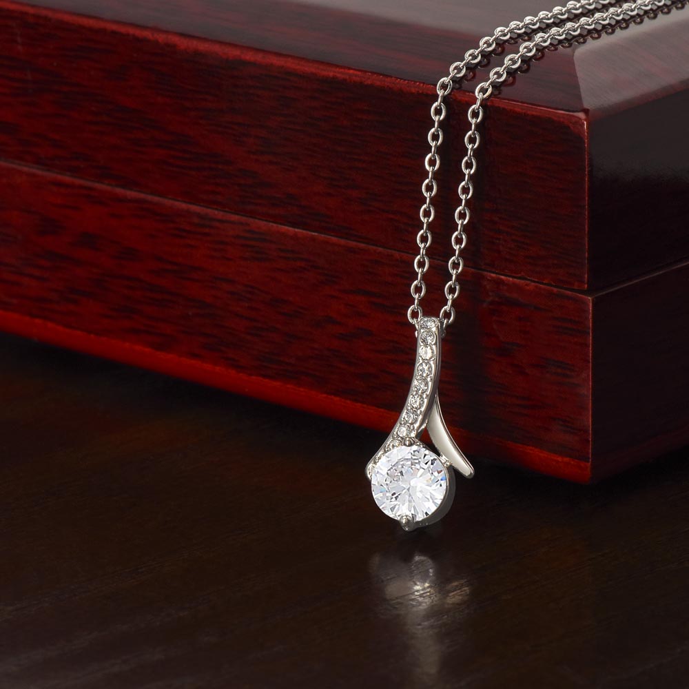 The "Radiant Grace  Necklace – Available in 14k White Gold & 18k Yellow Gold