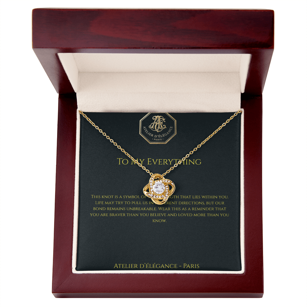 The Strength Within Love Knot Necklace
