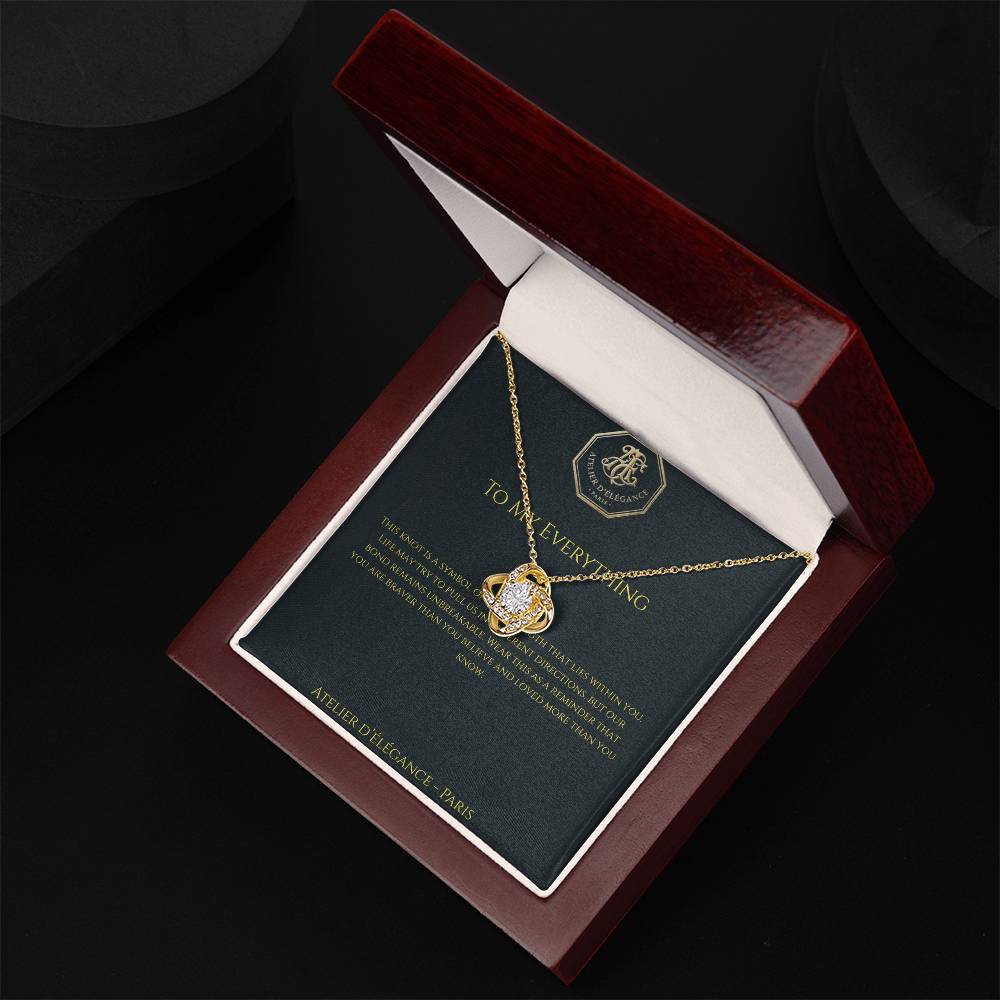 The Strength Within Love Knot Necklace