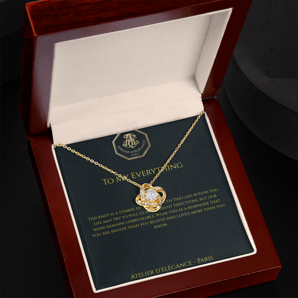 The Strength Within Love Knot Necklace
