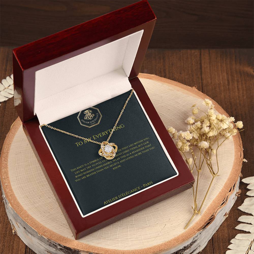 The Strength Within Love Knot Necklace
