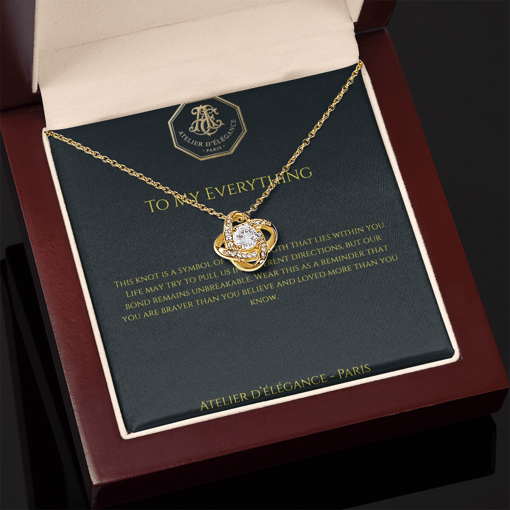 The Strength Within Love Knot Necklace