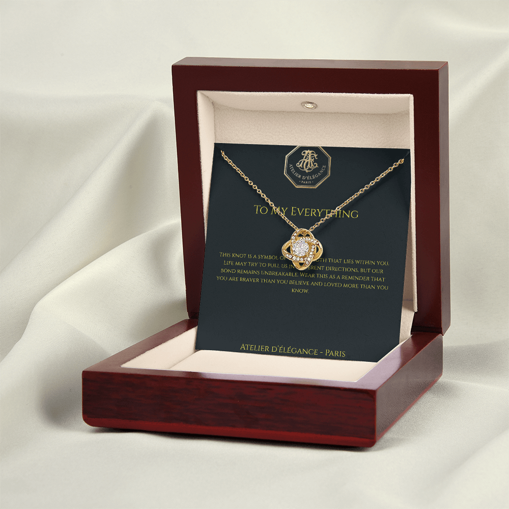 The Strength Within Love Knot Necklace