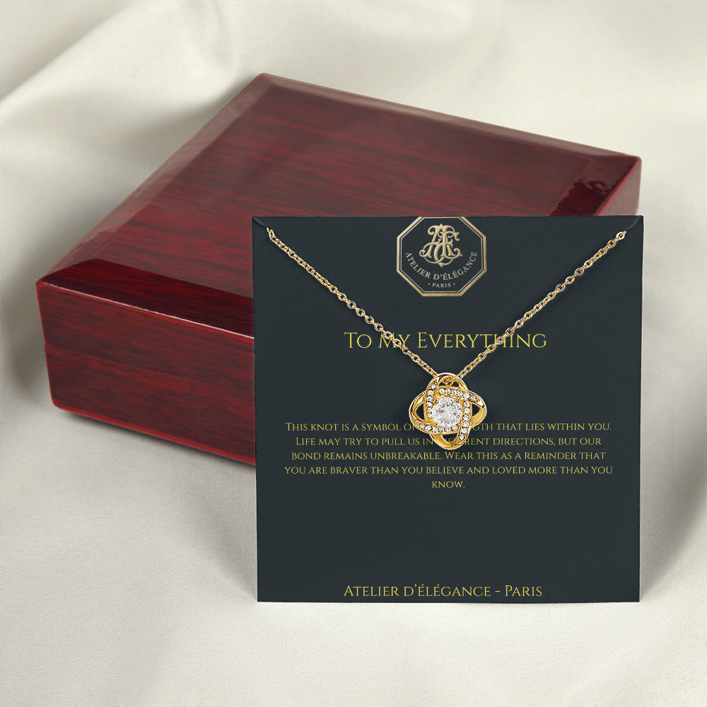 The Strength Within Love Knot Necklace