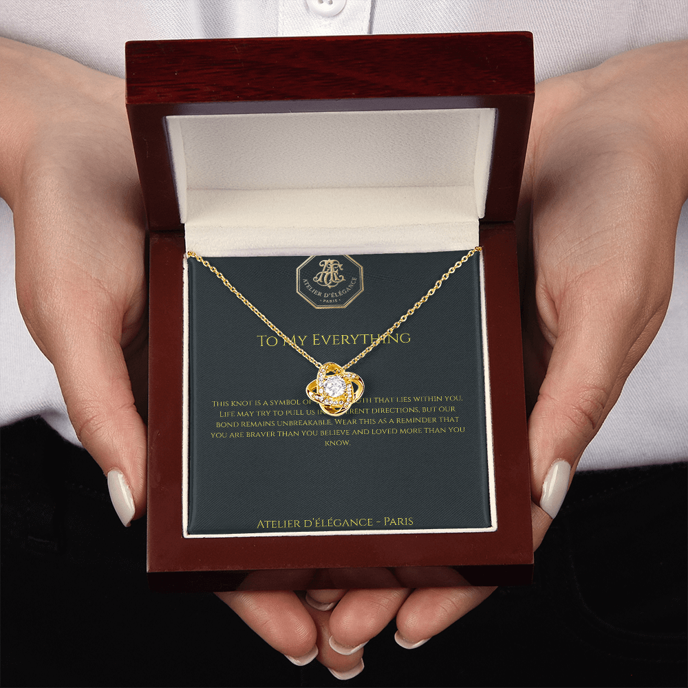 The Strength Within Love Knot Necklace