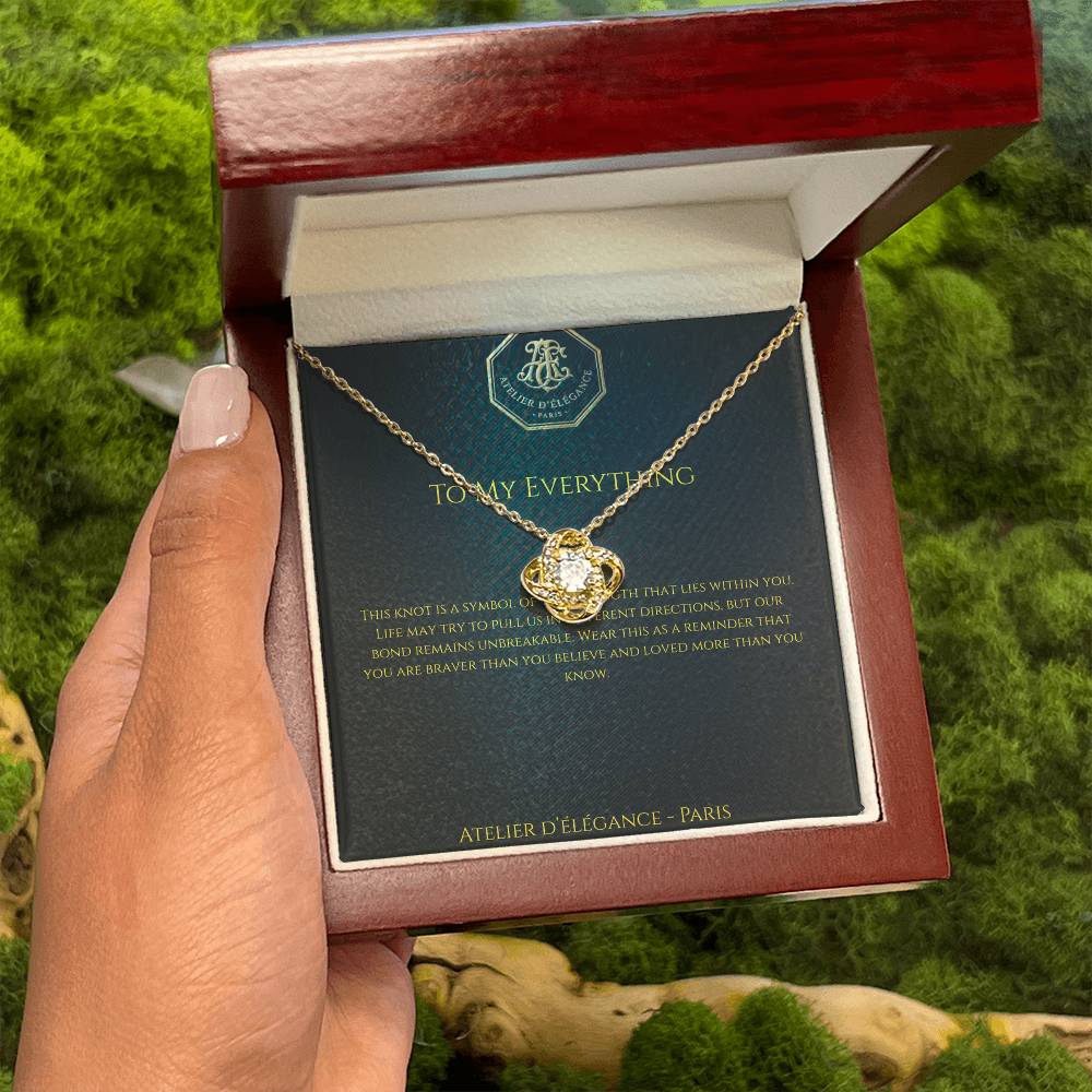 The Strength Within Love Knot Necklace