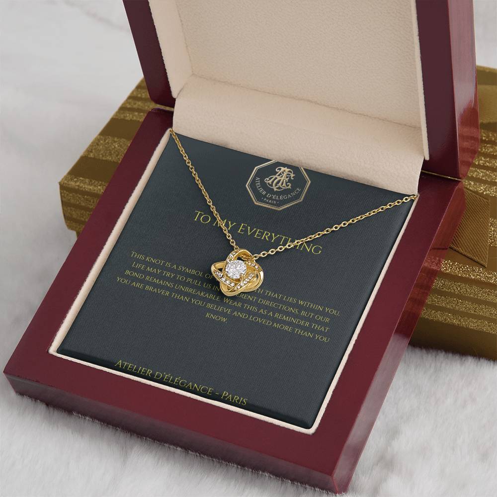 The Strength Within Love Knot Necklace