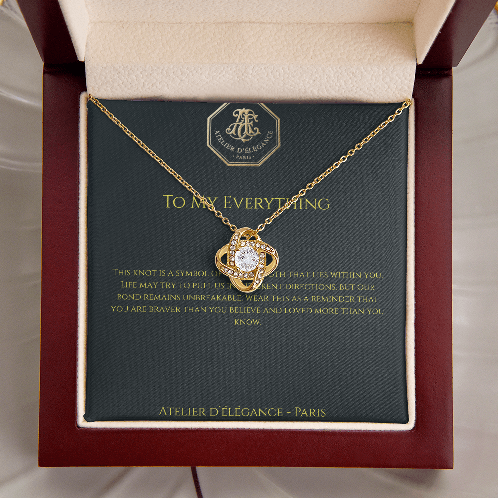 The Strength Within Love Knot Necklace