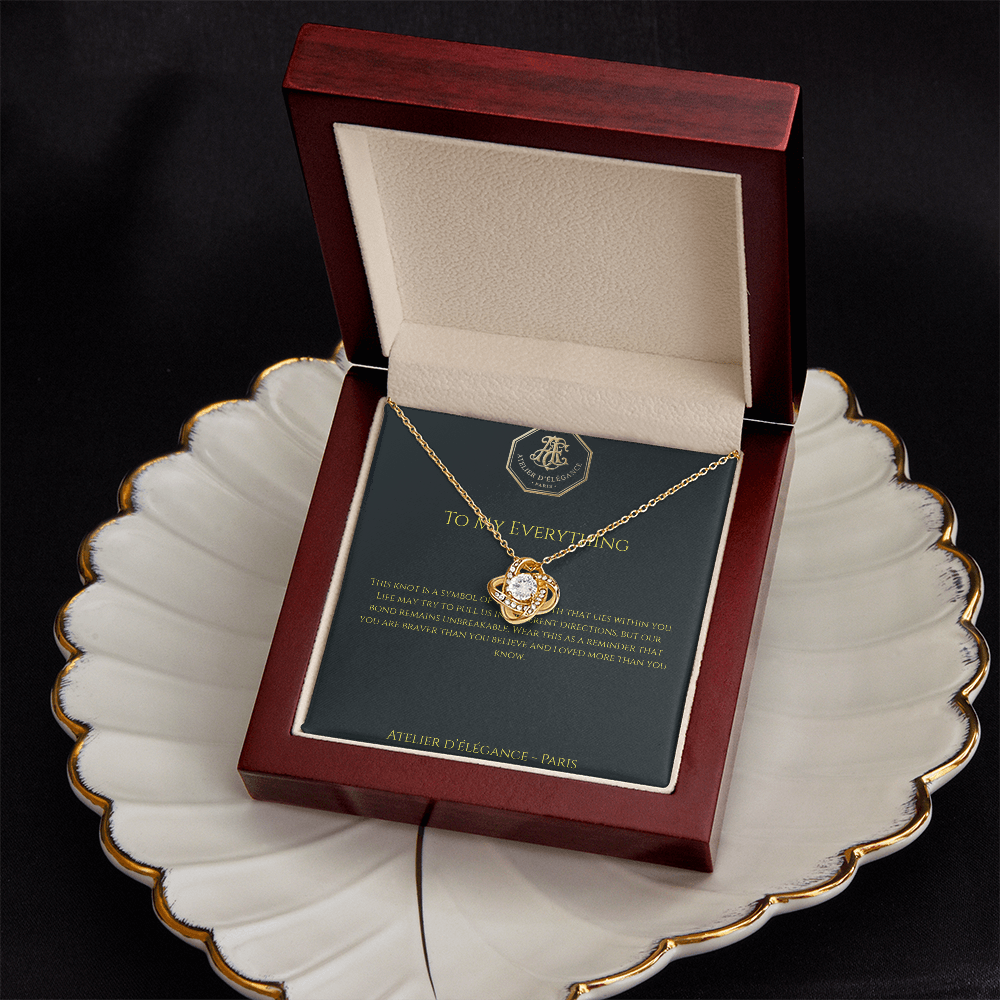 The Strength Within Love Knot Necklace