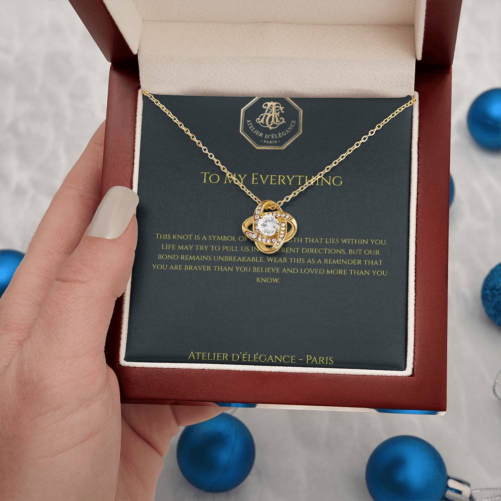 The Strength Within Love Knot Necklace