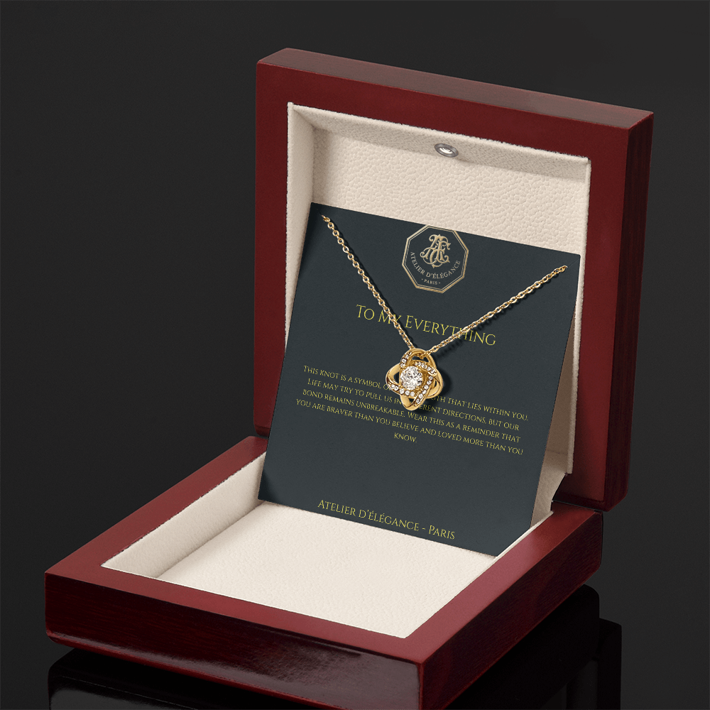 The Strength Within Love Knot Necklace