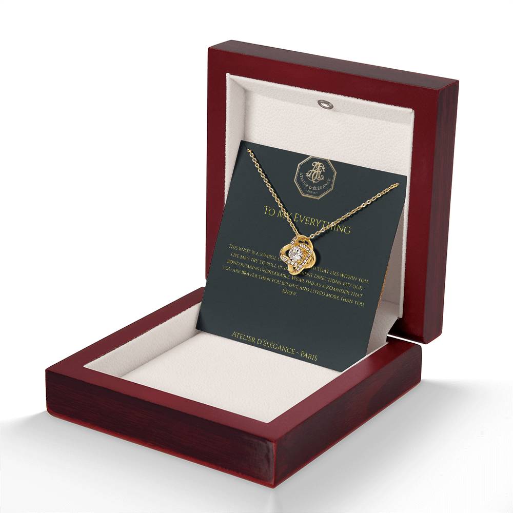 The Strength Within Love Knot Necklace