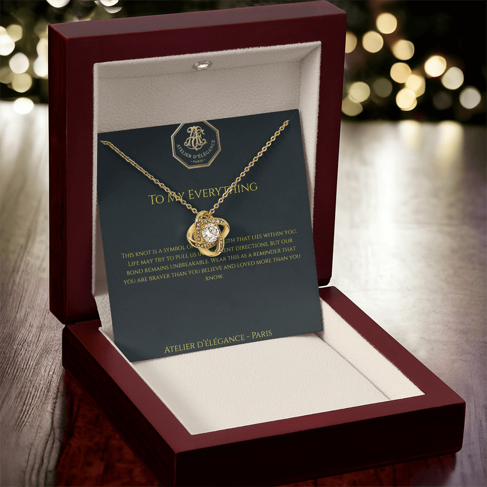 The Strength Within Love Knot Necklace