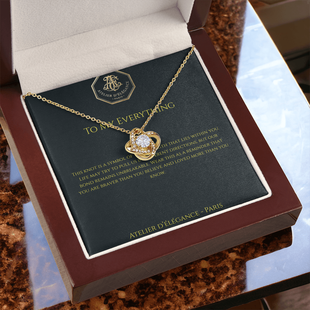 The Strength Within Love Knot Necklace