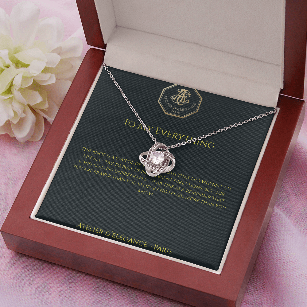 The Strength Within Love Knot Necklace