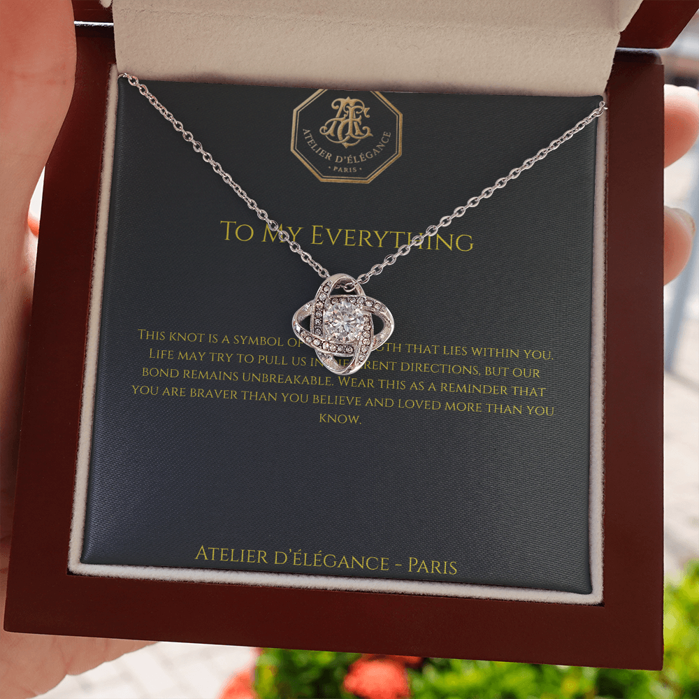 The Strength Within Love Knot Necklace