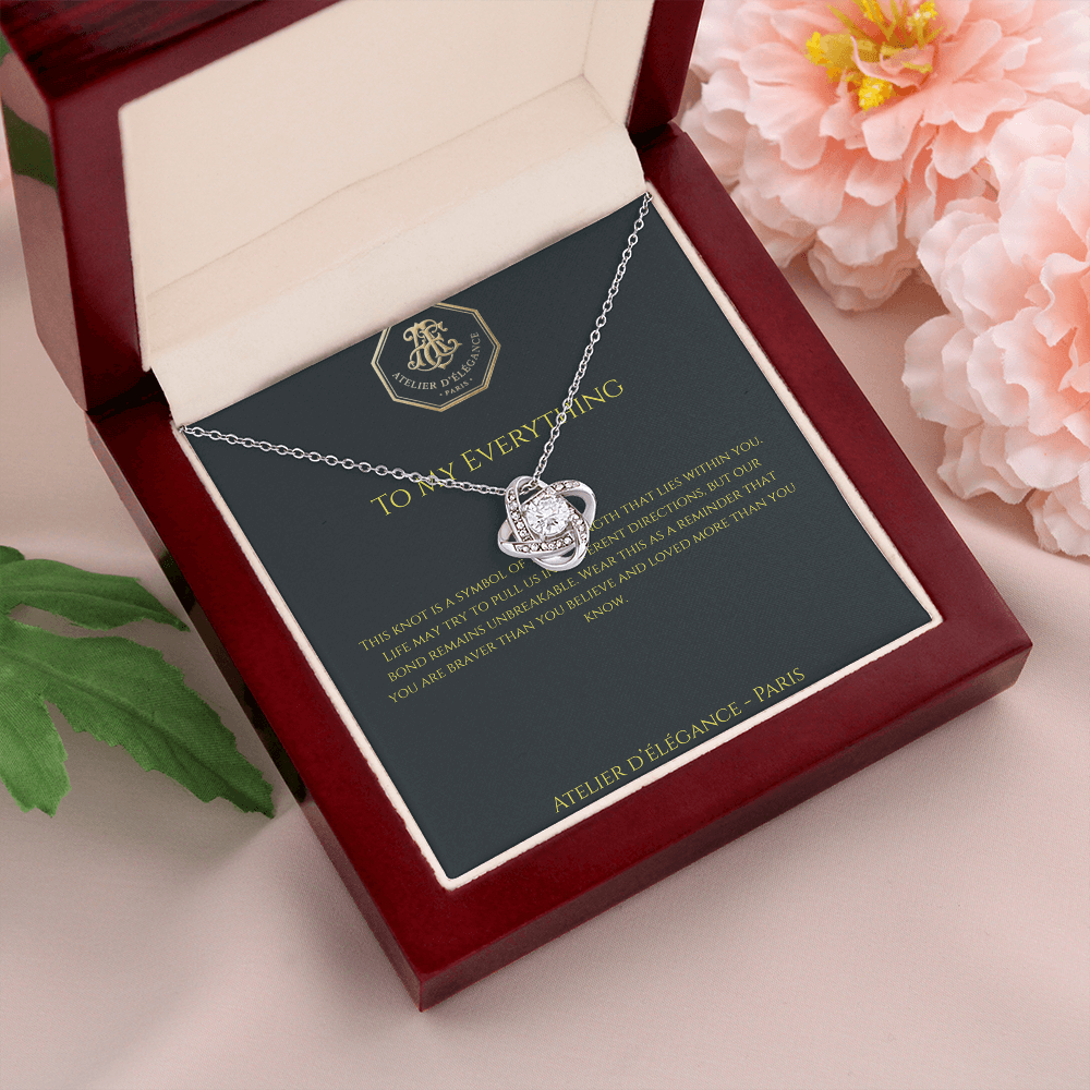 The Strength Within Love Knot Necklace