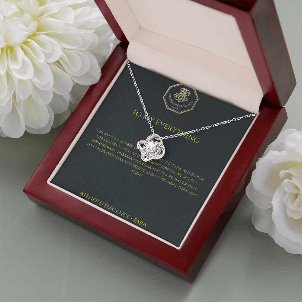 The Strength Within Love Knot Necklace