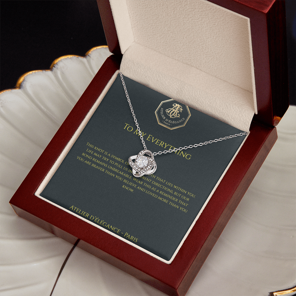 The Strength Within Love Knot Necklace