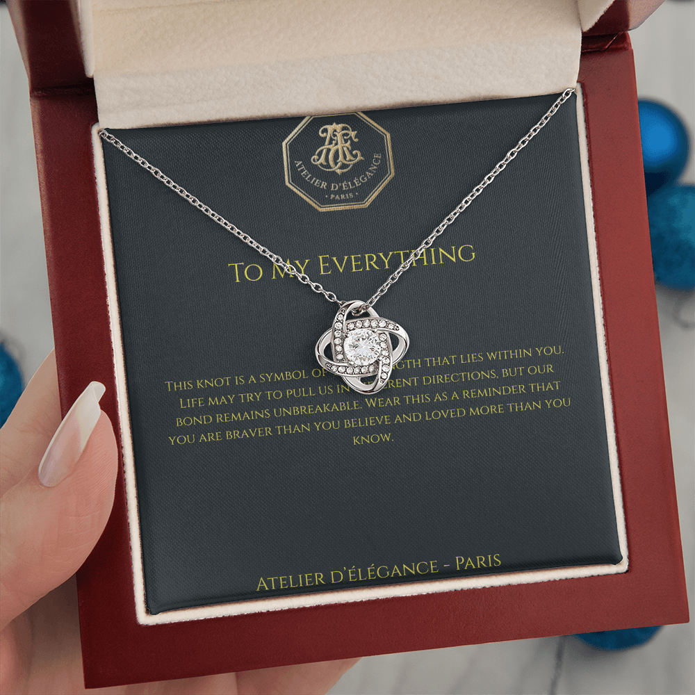 The Strength Within Love Knot Necklace