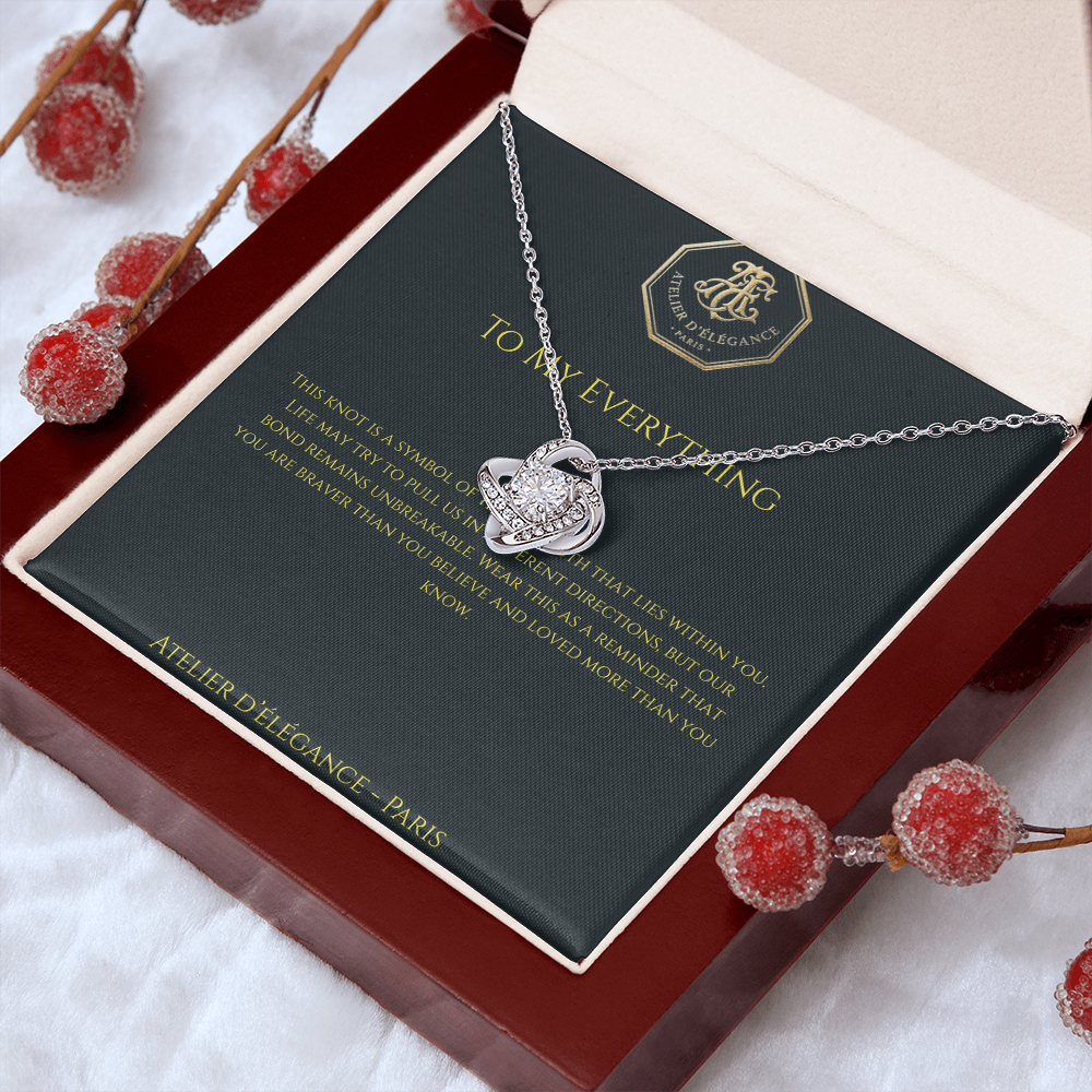 The Strength Within Love Knot Necklace