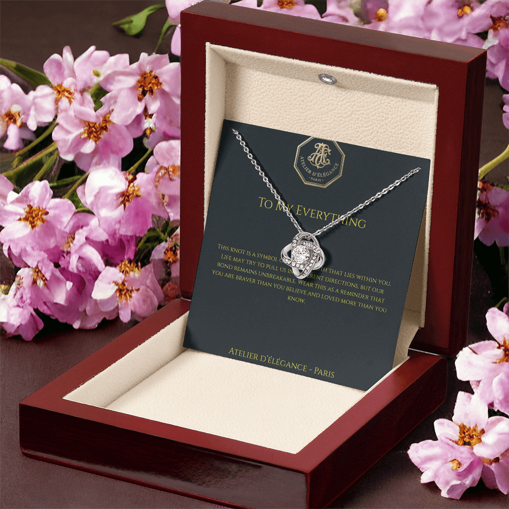 The Strength Within Love Knot Necklace