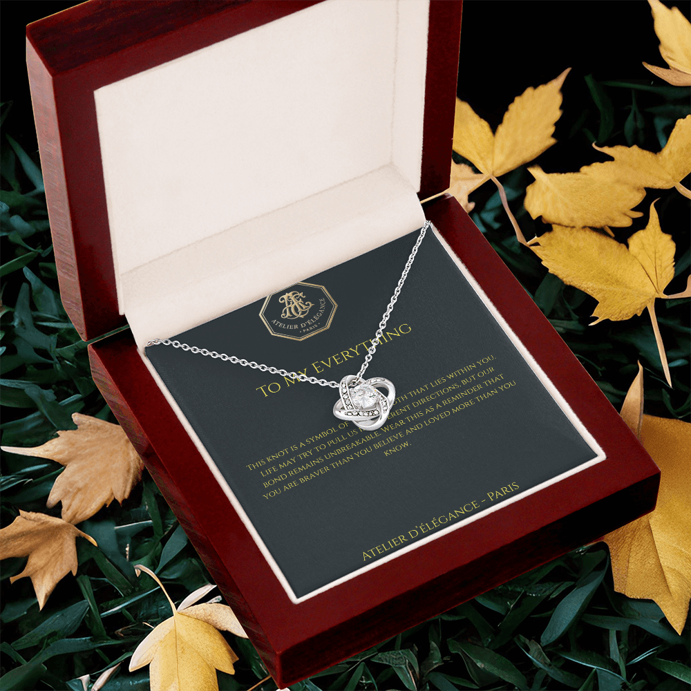 The Strength Within Love Knot Necklace