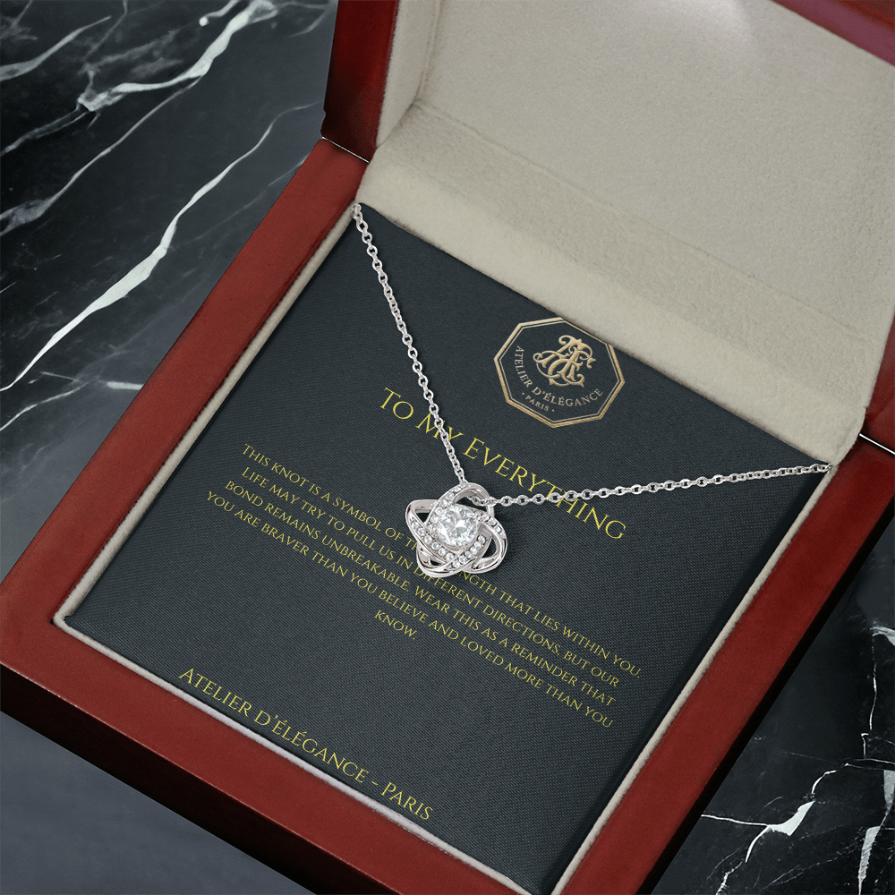 The Strength Within Love Knot Necklace