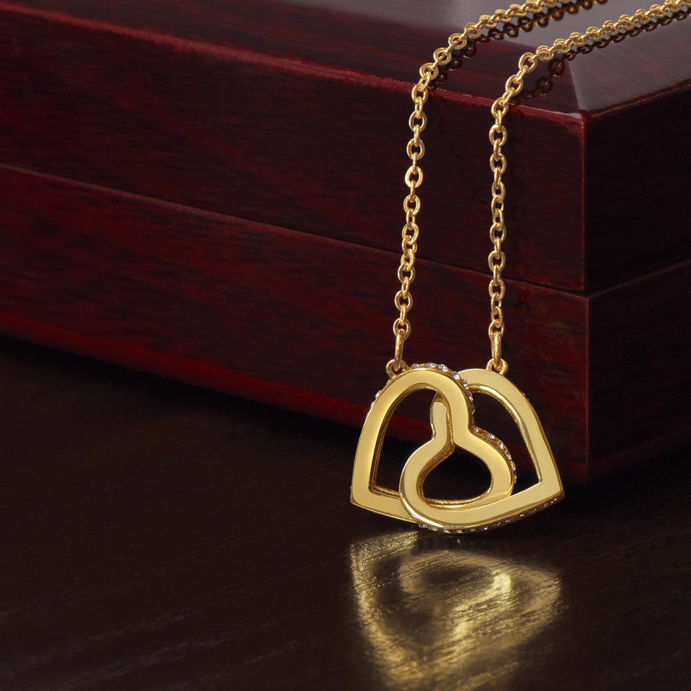 To My Soulmate - Interlocking Hearts Necklace