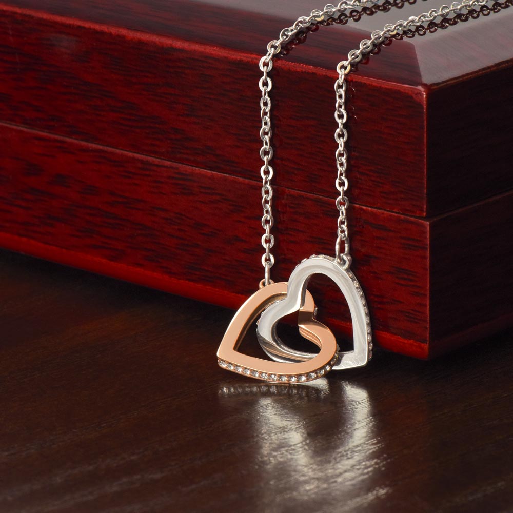 To My Soulmate - Interlocking Hearts Necklace