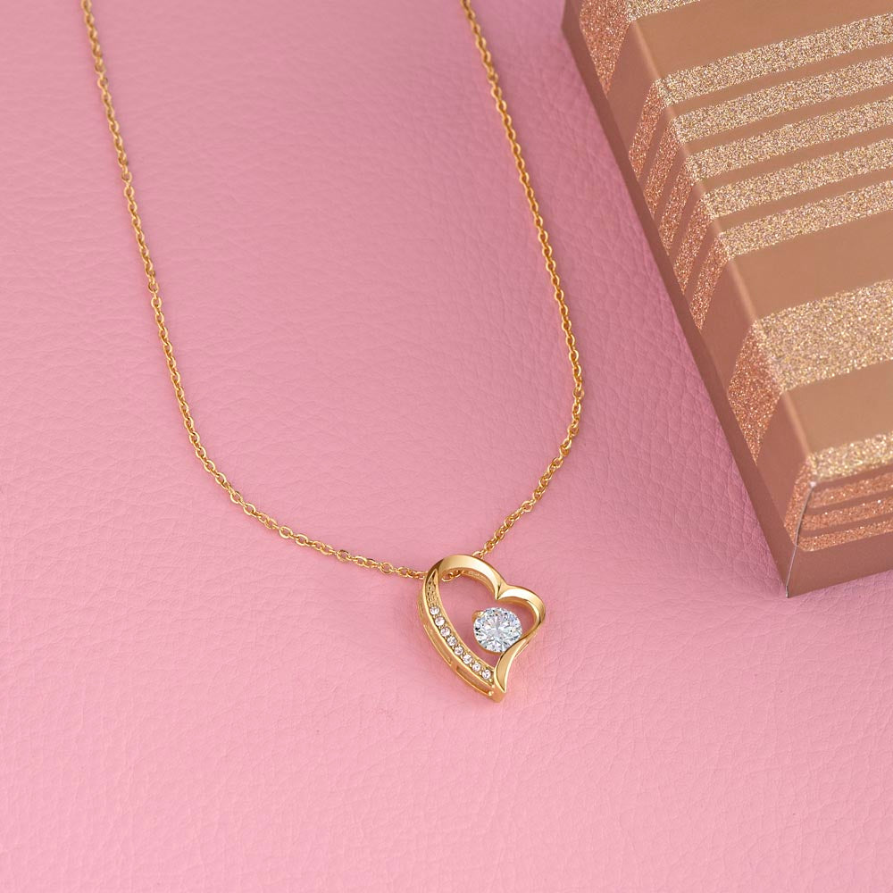 Eternal Heart" Necklace – 14K Gold Edition