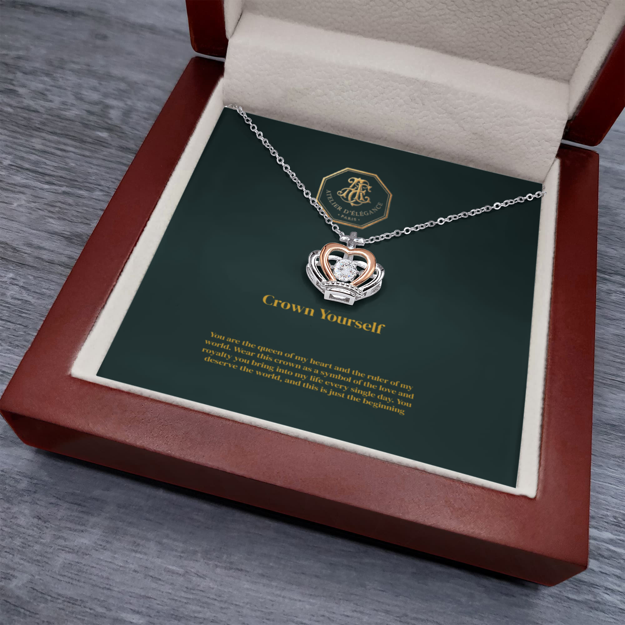 The Royal Crown Pendant – Timeless Elegance Collection