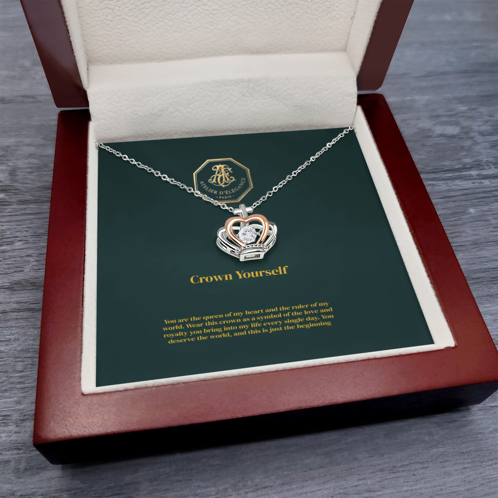 The Royal Crown Pendant – Timeless Elegance Collection
